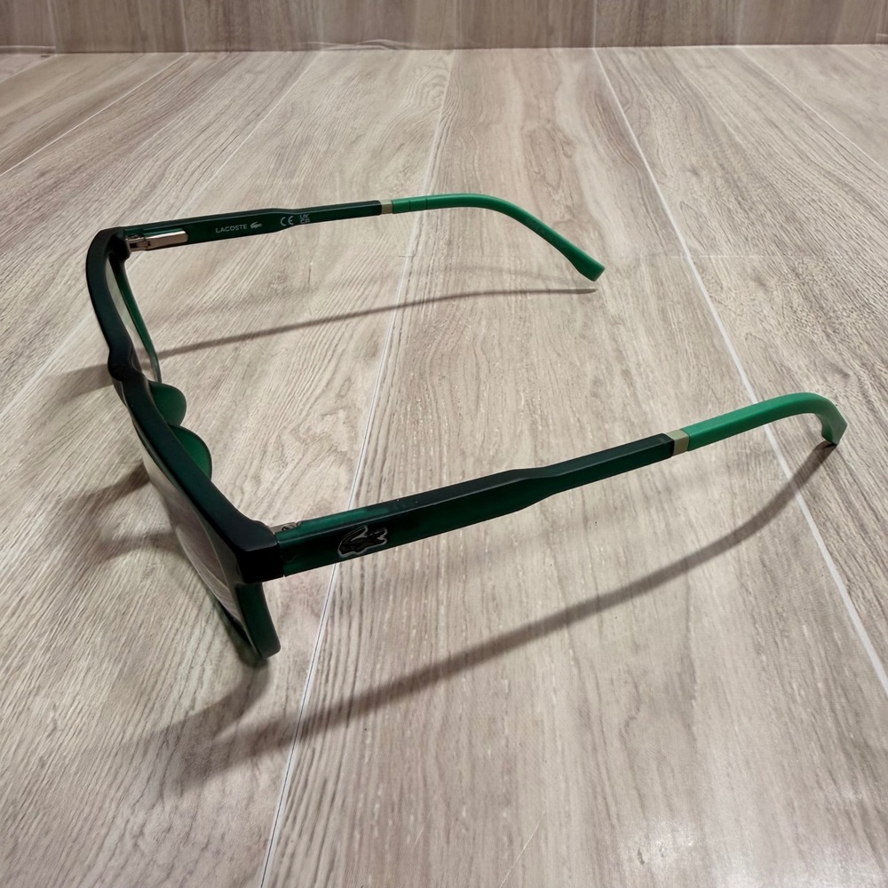 Lacoste L2707 Matte Green Black Rectangular Eyeglasses Frames Crocodile Logo - Picture 2 of 6